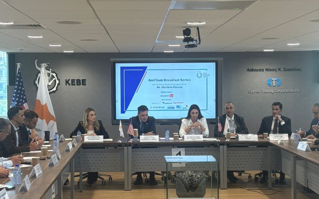 AmCham Cyprus Breakfast Series: A Strategic Dialogue with Deputy Minister for European Affairs, Ms. Marilena Raouna